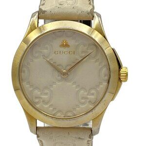 GUCCI - 126.4/YA1264033 1******* Cream Men's Wrist Watch